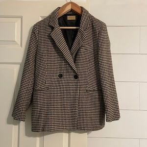 Houndstooth blazer size medium